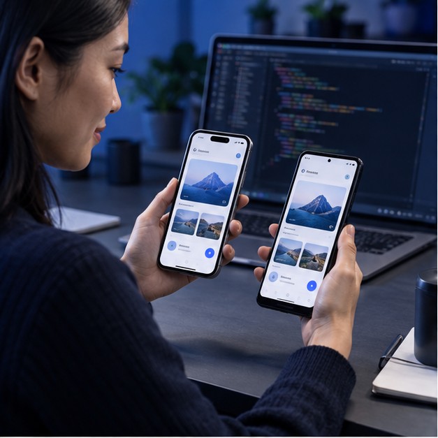 Cross-Platform Customer App interface demonstration