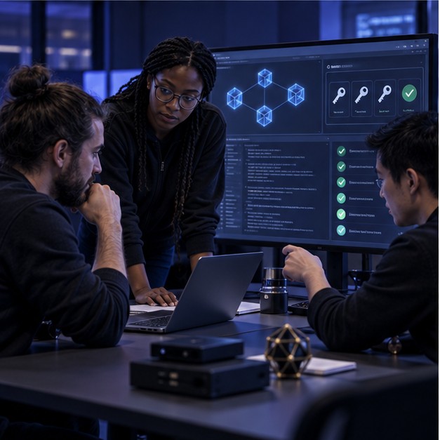 Decentralized Blockchain Technology operational workflow